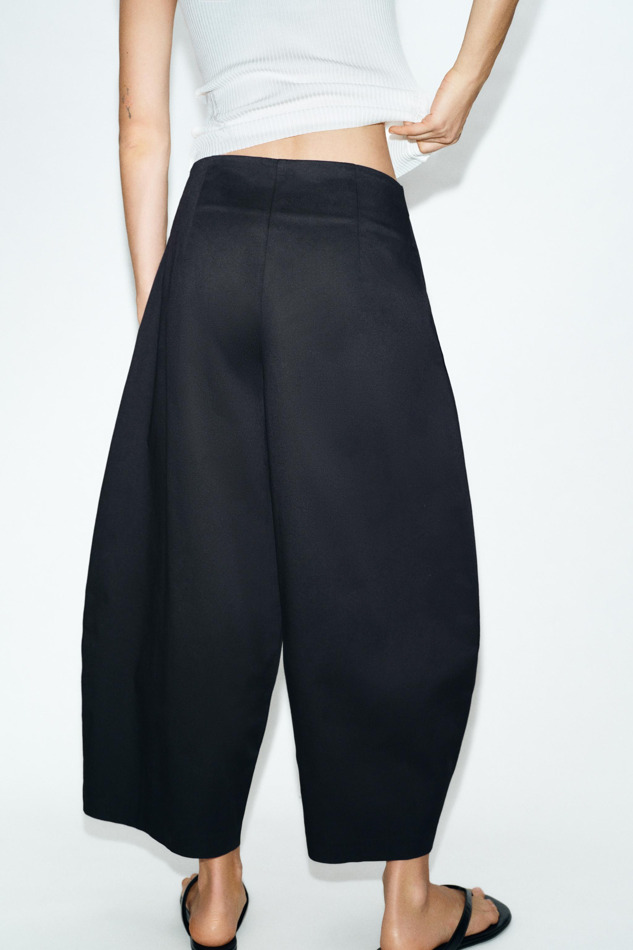 BARREL TROUSERS WITH BUCKLE | Zara UK