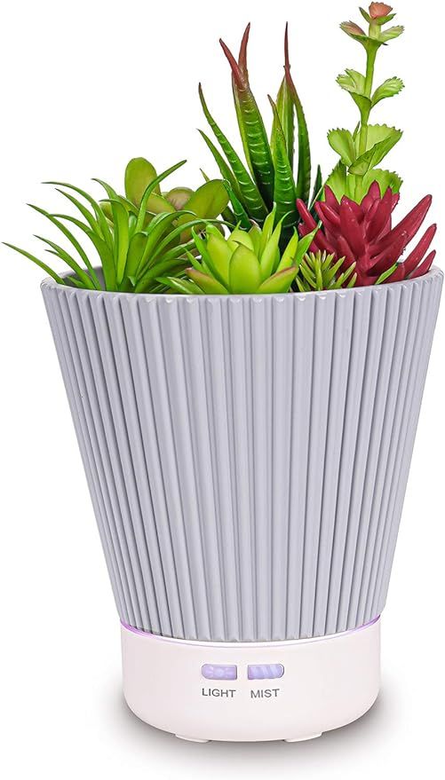 Succulent Diffusers for Essential Oils - Artificial Plants Potted Aromatherapy Diffusers, Cool Mi... | Amazon (US)