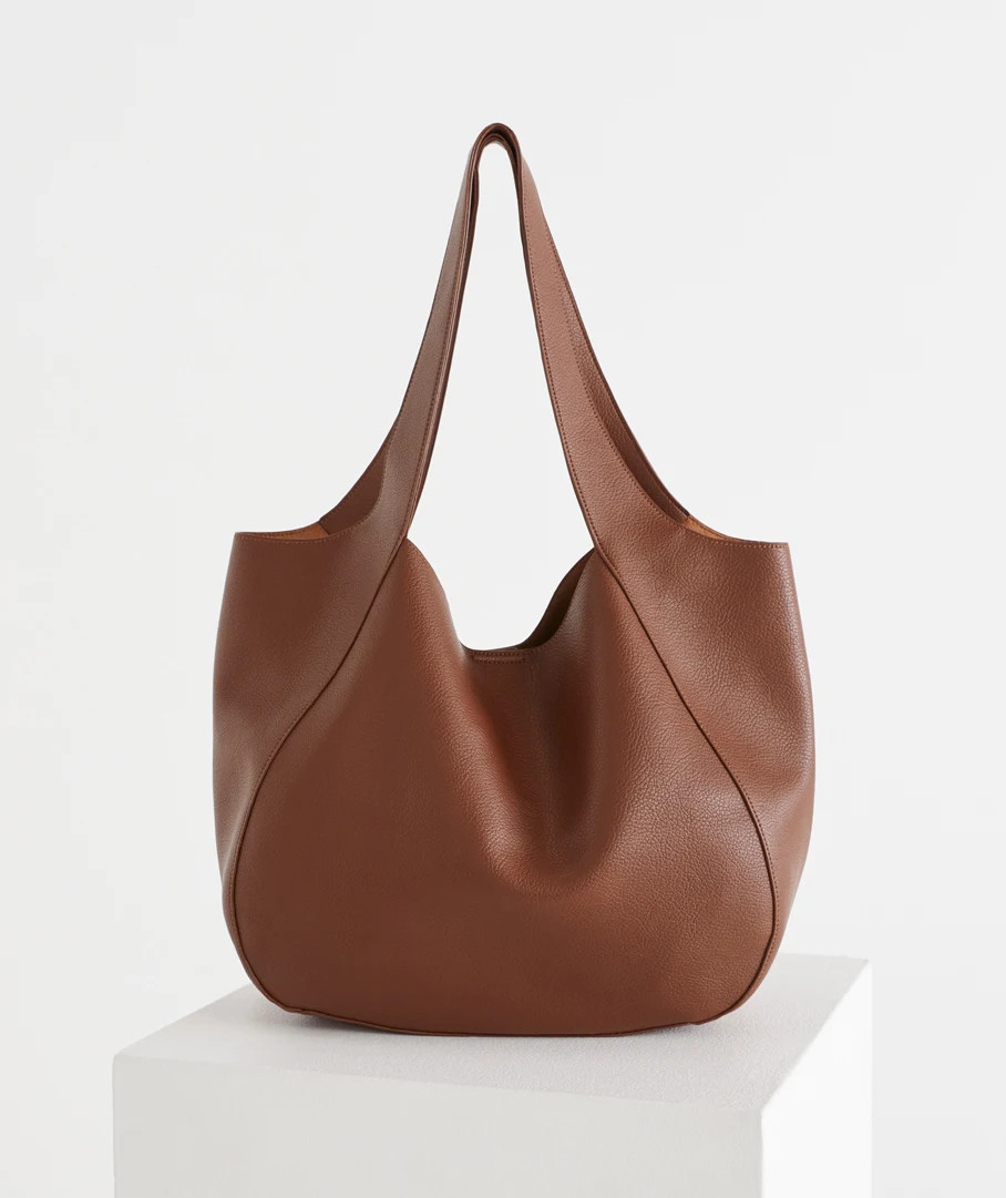 Large Soft Shoulder Bag - Brown | Sussan