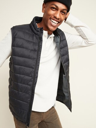 Water-Resistant Narrow-Channel Puffer Vest for Men | Old Navy (US)