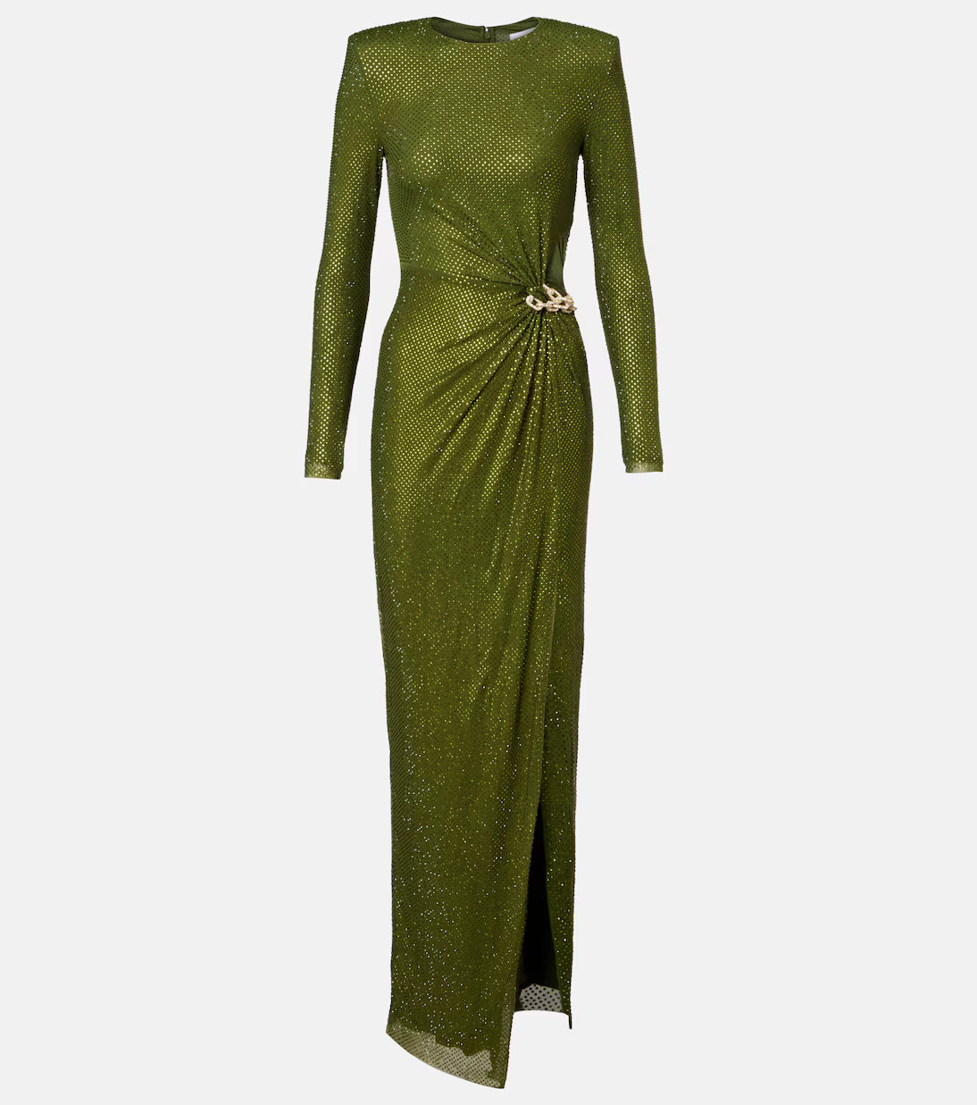 Chain-detail embellished jersey gown | Mytheresa (US/CA)