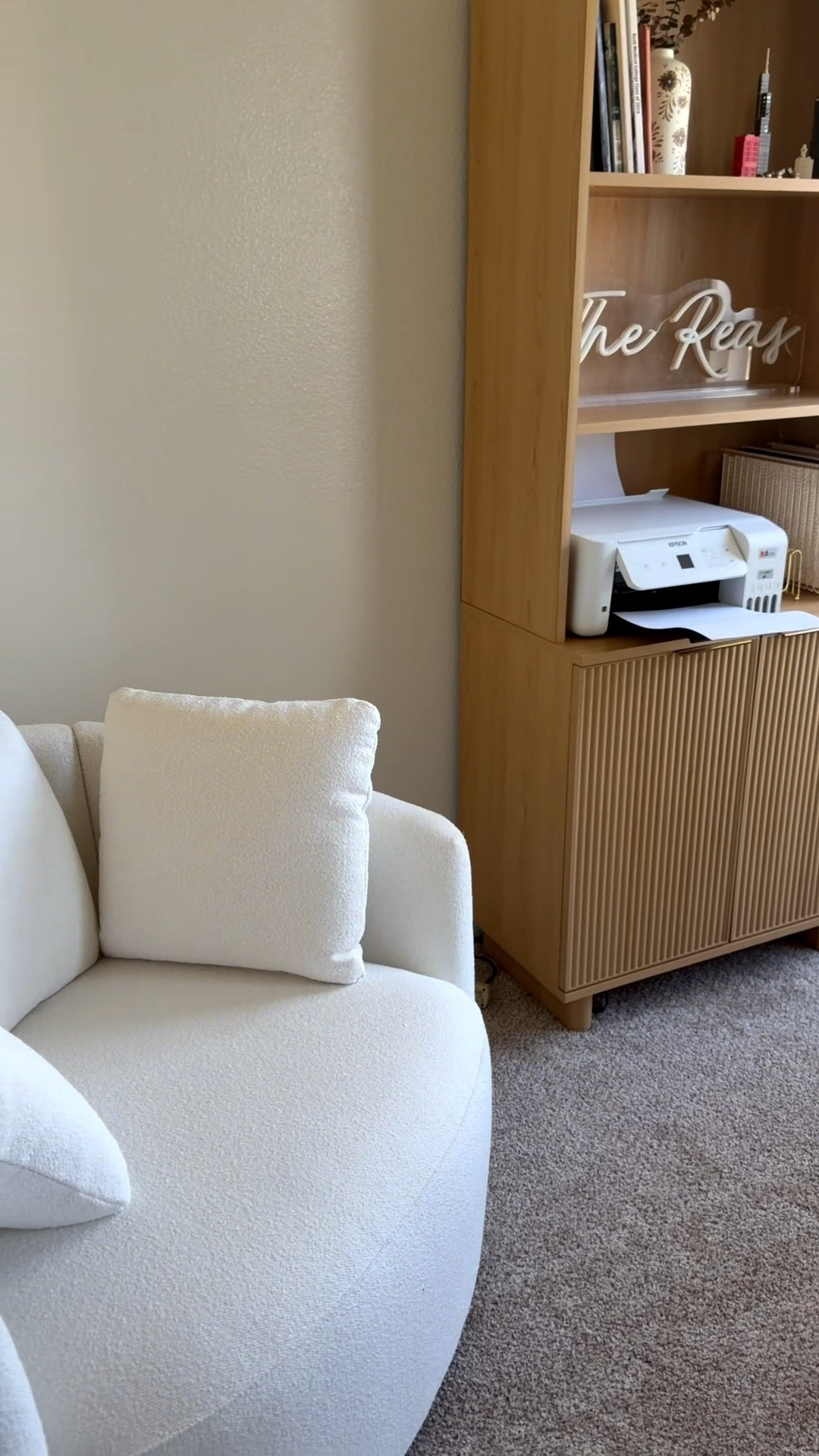 WFH school psych setup 🧠✨ obsessed with this bookshelf + couch from  Walmart — both under $300 👀🫶🏻 

#LTKSeasonal #LTKHome #LTKSaleAlert