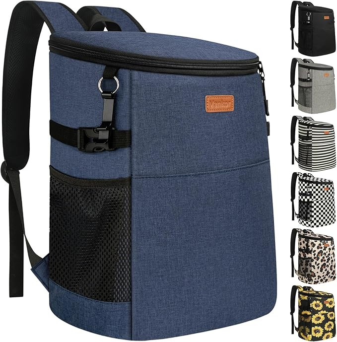 Camping Cooler Backpack 30 45 Cans, Soft Backpack Coolers Insulated Leak Proof Travel Cooler Bag ... | Amazon (US)