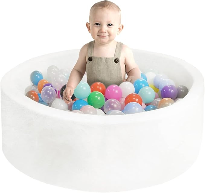 MEOGETY Baby Foam Ball Pits for Toddlers Kids, Soft Round Ball Pit Pool Ideal Gift Play Toys fo... | Amazon (US)