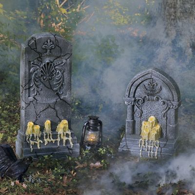 Tombstone with Melting Candles | Grandin Road | Grandin Road
