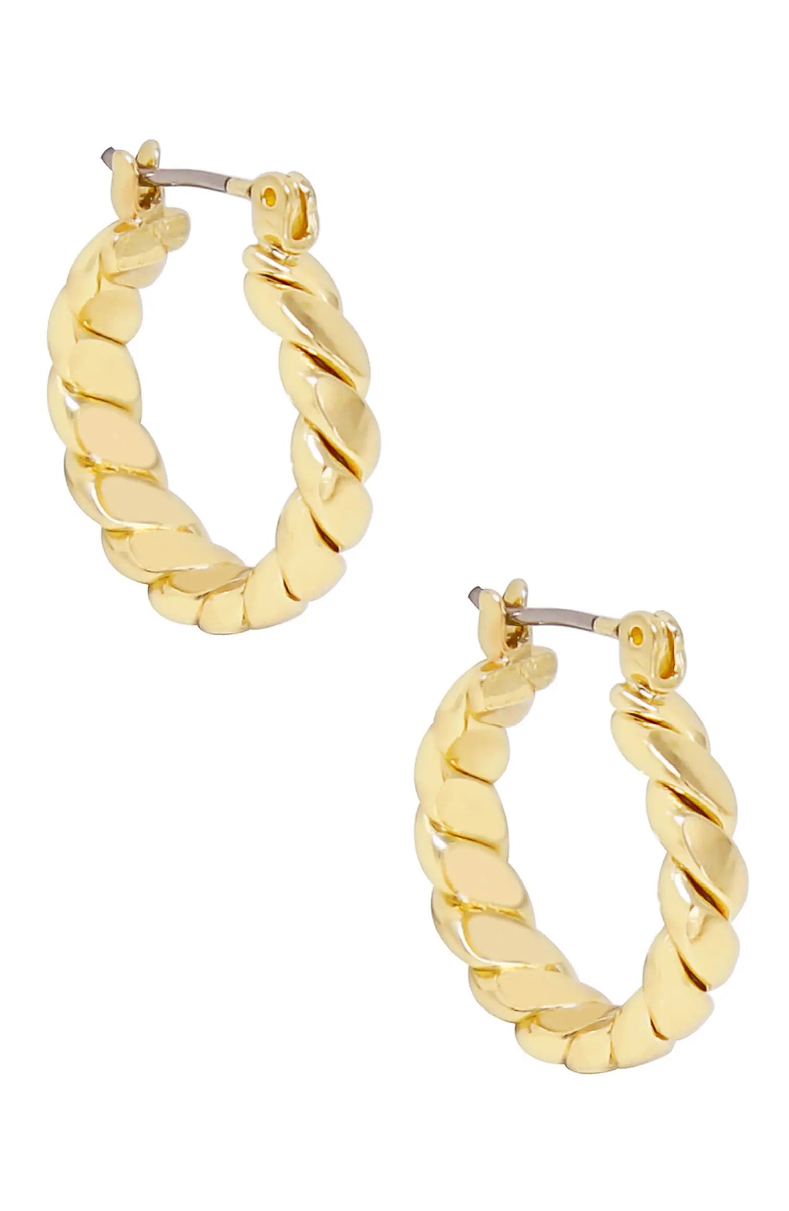 Textured Huggie Hoop Earrings | Nordstrom