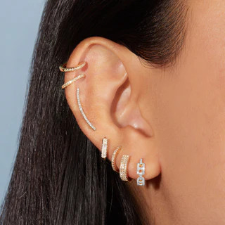 Fine Diamond Maritime Huggies | Stone & Strand