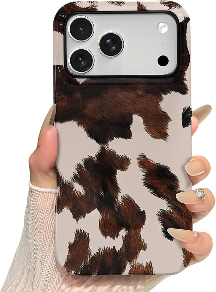 Skyseaco for iPhone 17 Pro Case, Treny Cow Print Phone Case Hybrid 2-Layer Hard Shell,Shockproof ... | Amazon (US)