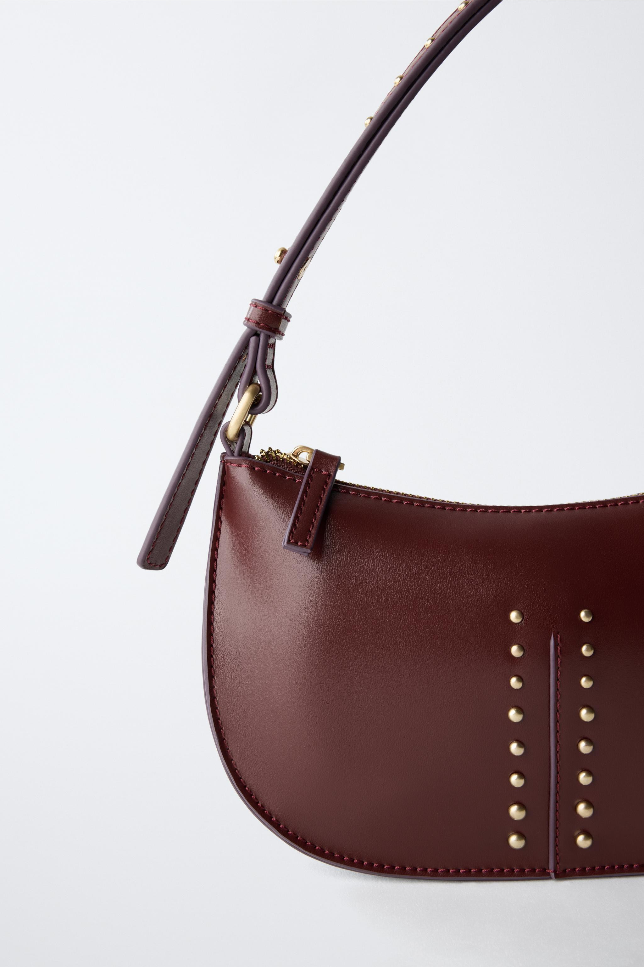 STUDDED SHOULDER BAG | Zara US