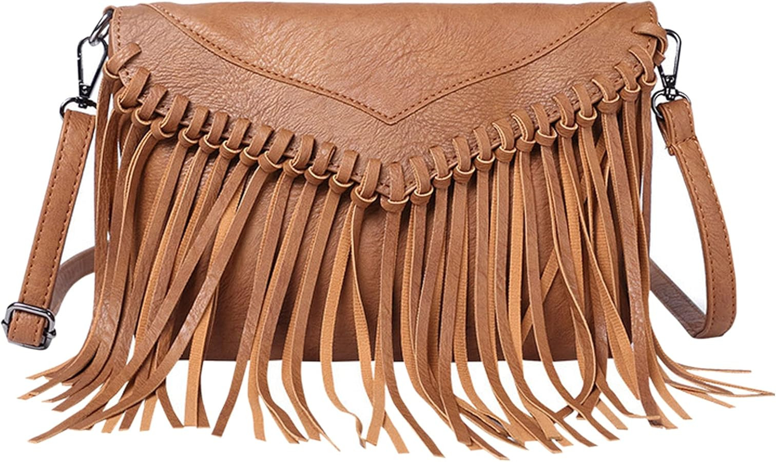 Hoce Women’s Leather Fringe Messenger Bag Large Hobo Crossbody Tassel Shoulder Bags, Gift for M... | Amazon (US)