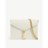 Cassandra croc-embossed leather shoulder bag | Selfridges