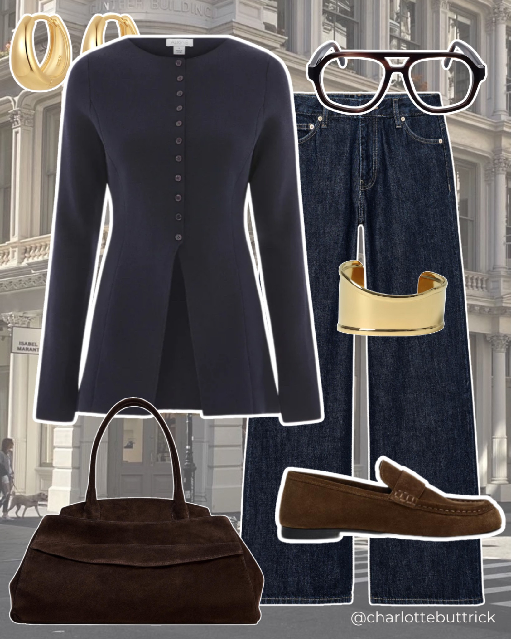 Spring capsule wardrobe, capsule wardrobe spring 2025 - transitional winter to spring layers - navy cardigan - jeans - fitted cardigan - work-friendly outfits - wardrobe essentials - wardrobe staples - basics - Zara shoes - Zara bag - suede loafers - suede bag 

#LTKuk #LTKspring #LTKFashionMonth