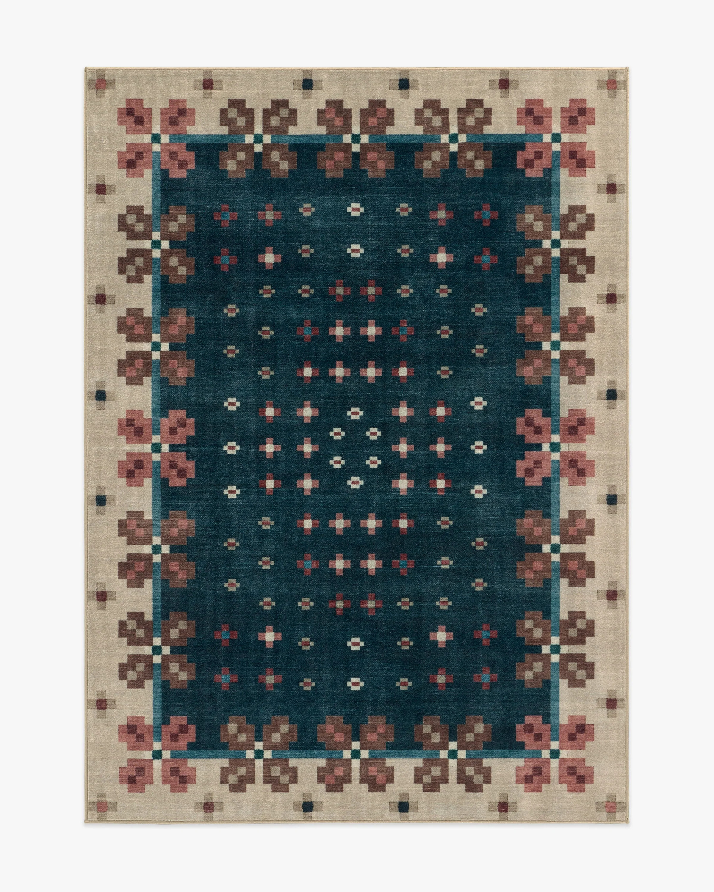 Clove Navy Rug | Ruggable