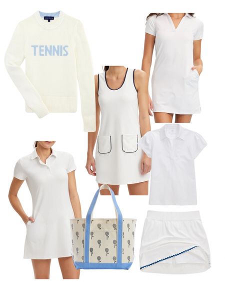Tennis whites dresses, skorts, tennis tote and more 🤍 

#LTKSeasonal #LTKstyletip