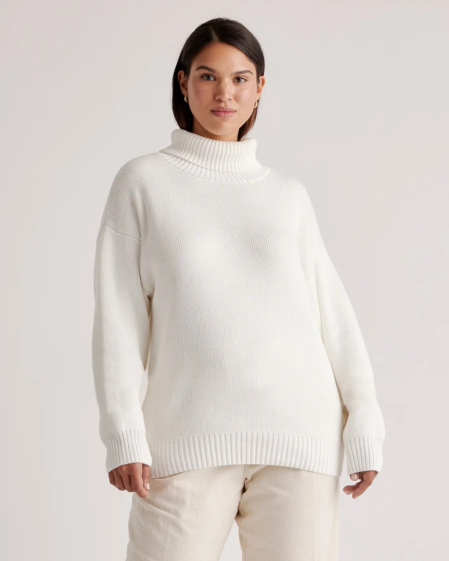100% Organic Cotton Turtleneck Sweater | Quince