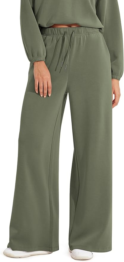 ODODOS Women's Modal Soft Extra Wide Leg Pants with Pockets Drawstring High Waist Pull-On Casual ... | Amazon (US)