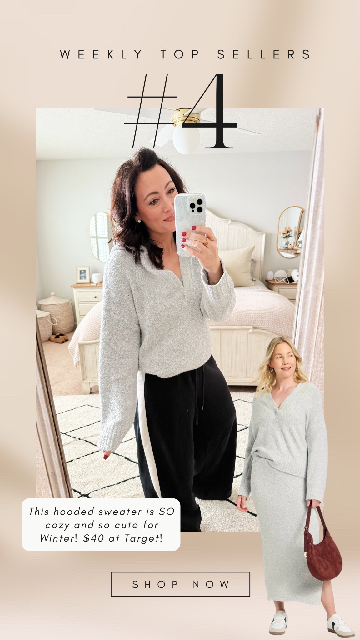 • medium top - oversized fit 
• medium sweats - so comfy!

#LTKSaleAlert #LTKHoliday #LTKSeasonal