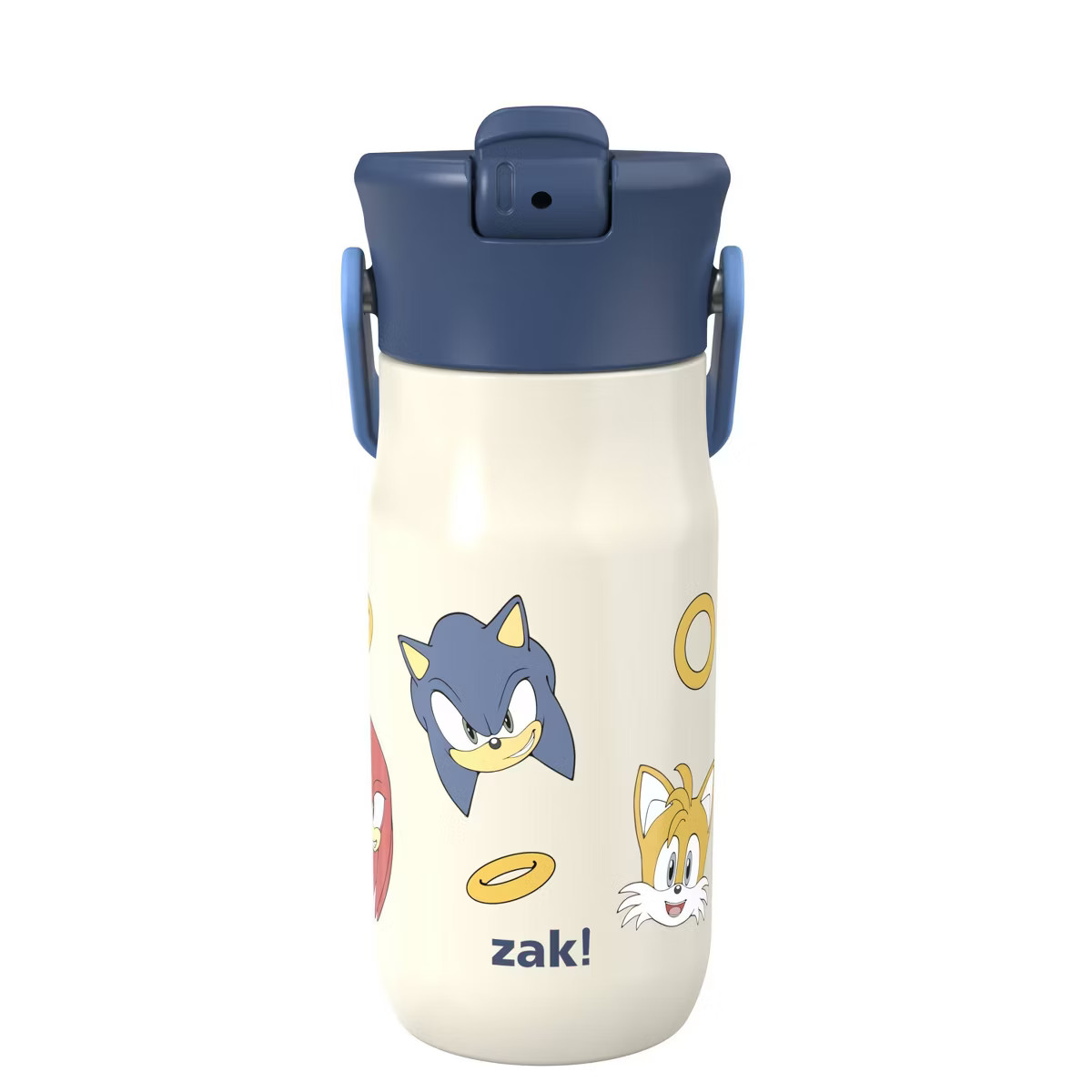 Zak Designs 14oz Sonic Stainless Steel Vacuum Harmony Straw Water Bottle Off- White | Target