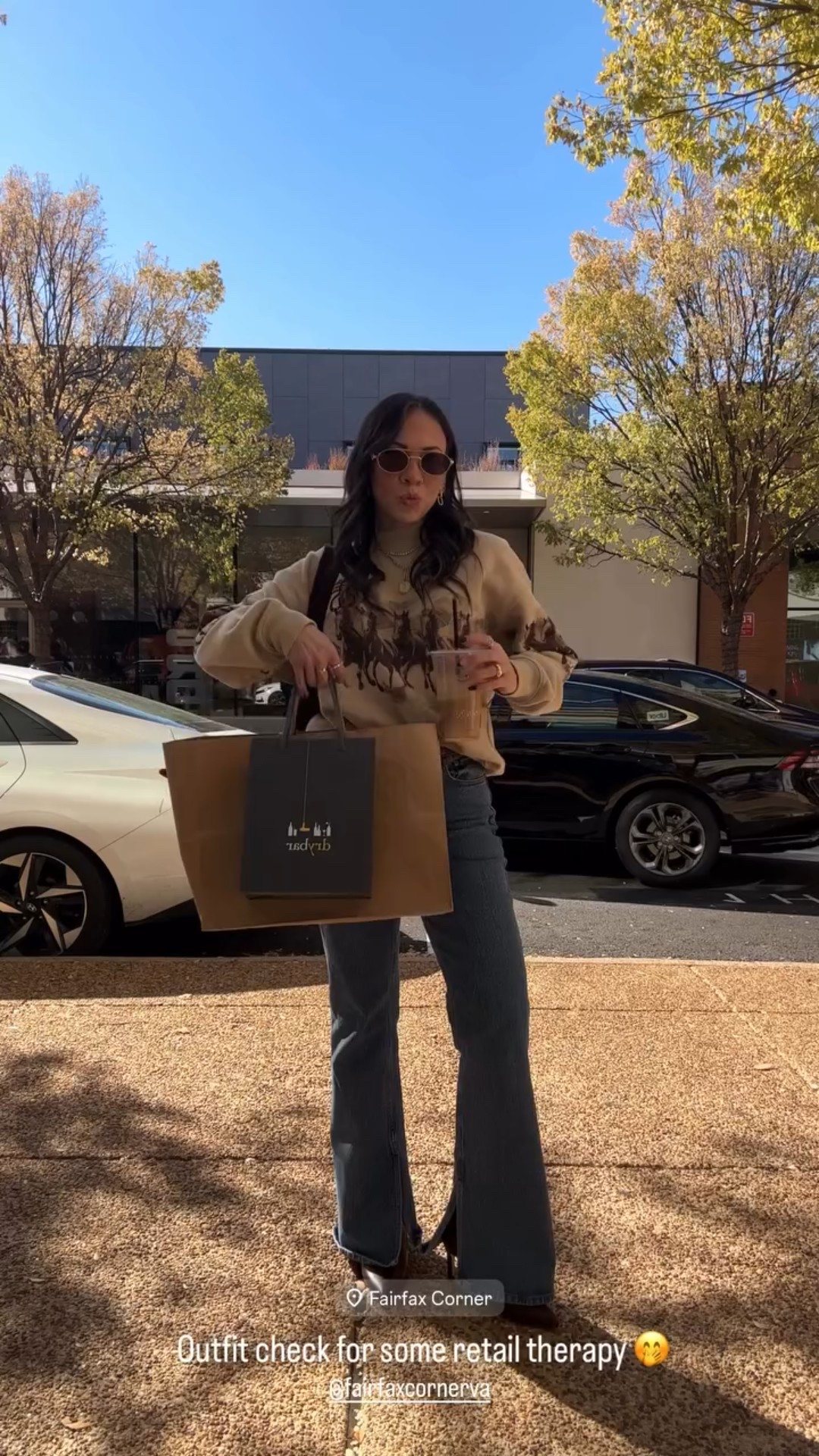 Outfit check for some retail therapy 🤭 @fairfaxcornerva