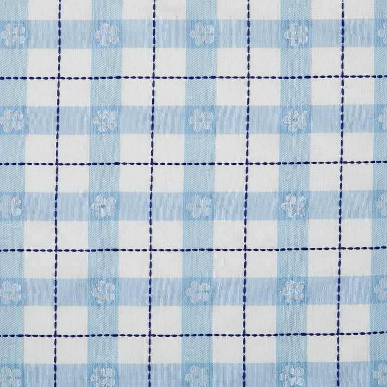 The Pioneer Woman Daisy Woven Fabric Tablecloth, Blue, 70" Round | Walmart (US)