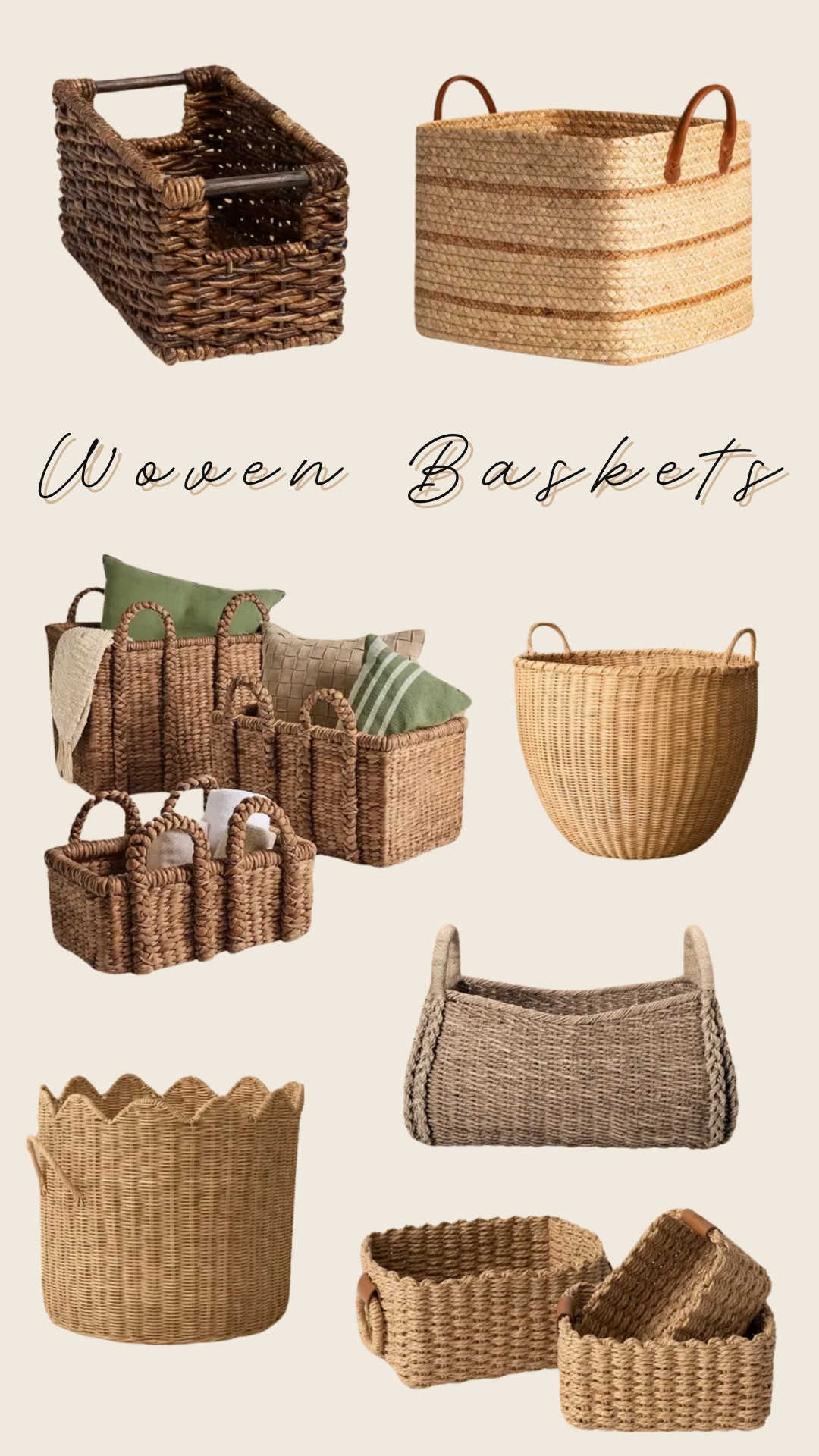 Woven Basket Round Up! home decor, interior design #Wayfair #Target #Amazon

#LTKHome #LTKSaleAlert