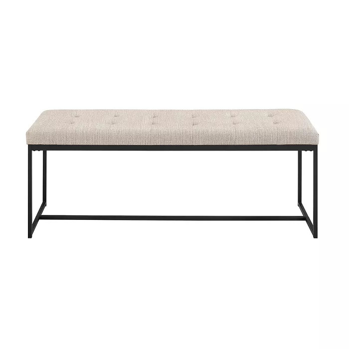 48" Upholstered Bench with Metal Base - Saracina Home | Target