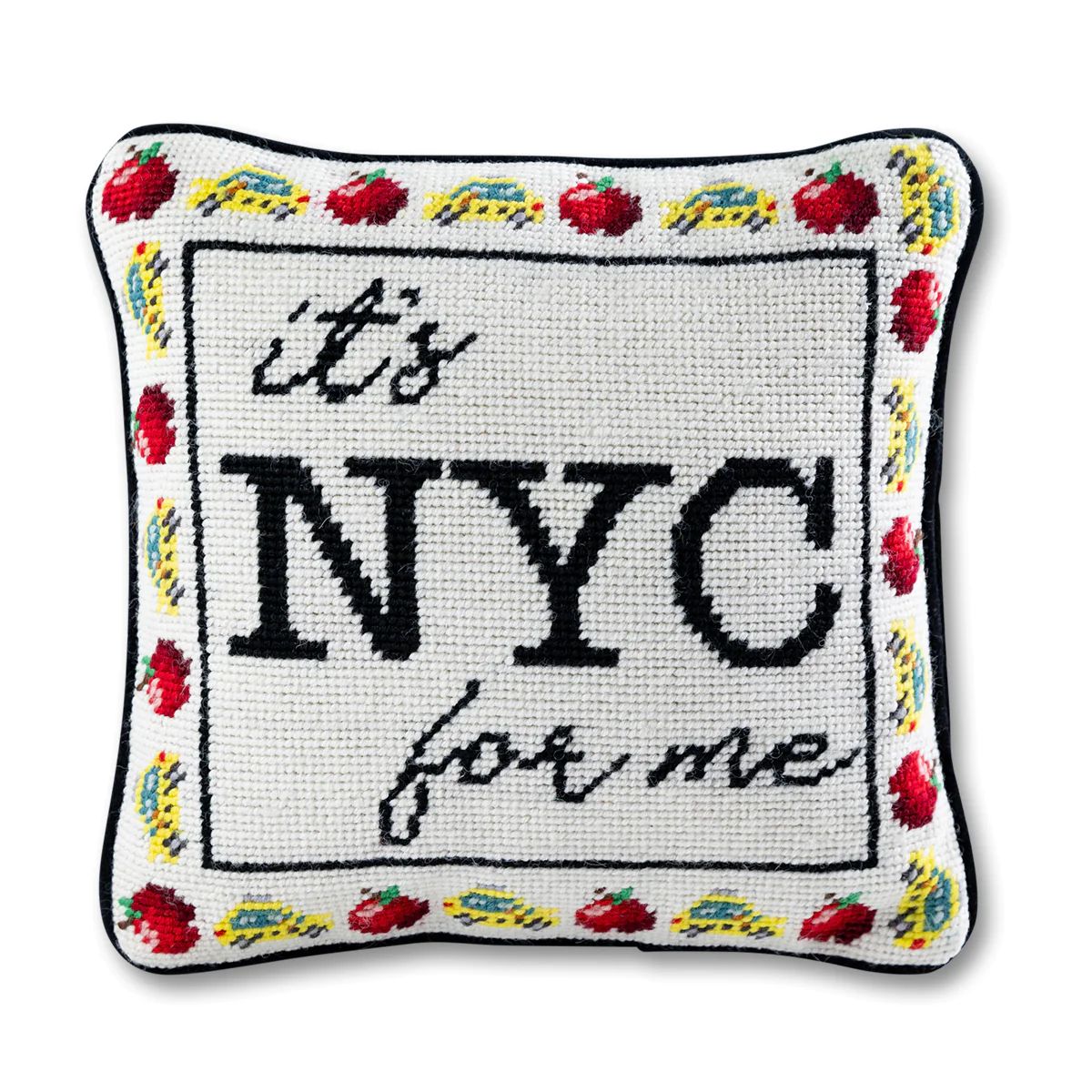 Furbish Studio - It's NYC For Me Needlepoint Pillow | Furbish Studio