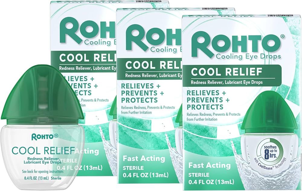 Cool Relief, Redness Reliever Lubricant Eye Drops, Relieves Redness, Prevents and Protects Furthe... | Amazon (US)