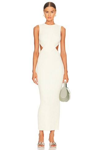 Ronny Kobo Patel Knit Dress in Sweet Corn from Revolve.com | Revolve Clothing (Global)