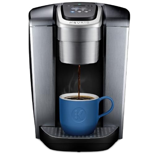 Keurig K-Elite Single Serve K-Cup Pod Coffee Maker, with Strength and Temperature Control, Iced Coffee Capability, 8 to 12oz Brew Size, Programmable, Brushed Silver | Amazon (US)