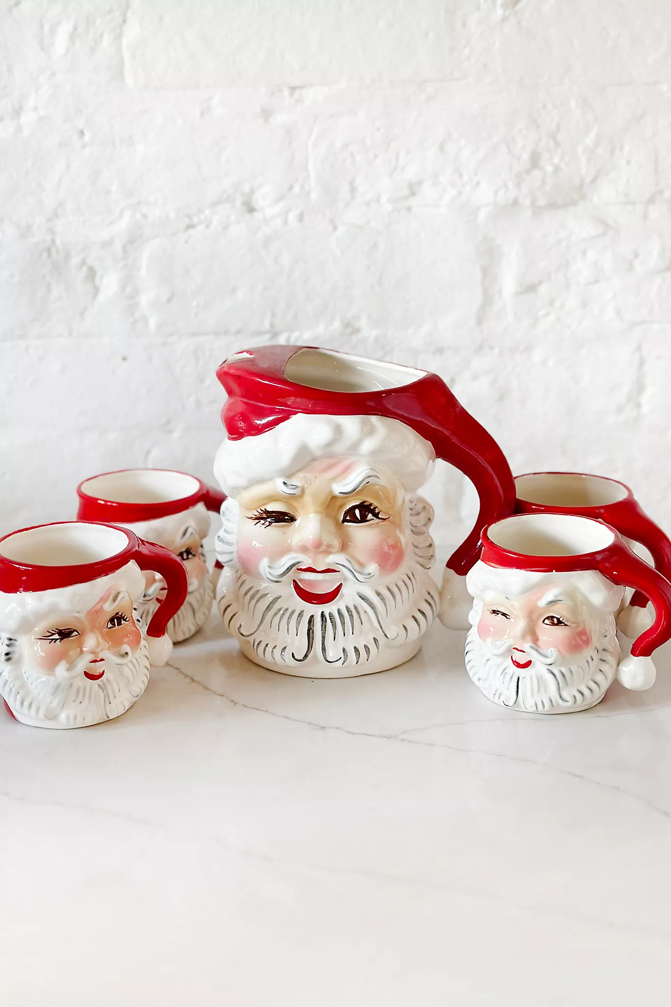 Old Flame Candle Co. Vintage Whimsical Wonderland Pitcher + Mugs Set | Anthropologie (US)