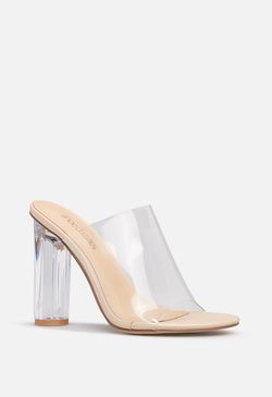 Nephele Clear Heeled Sandal | ShoeDazzle