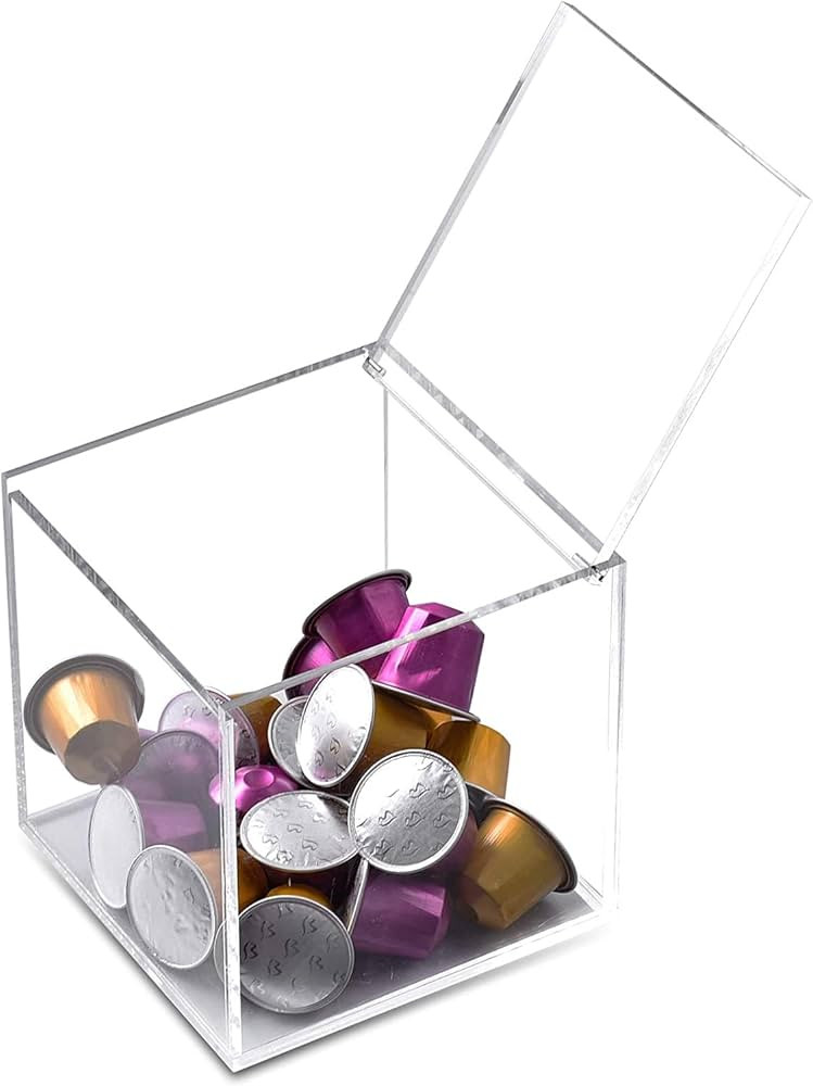 IHAYNER Coffee Pod Holder for Nespresso Capsules Vertuoline Tea Bag Organizer Clear Acrylic Dispe... | Amazon (US)