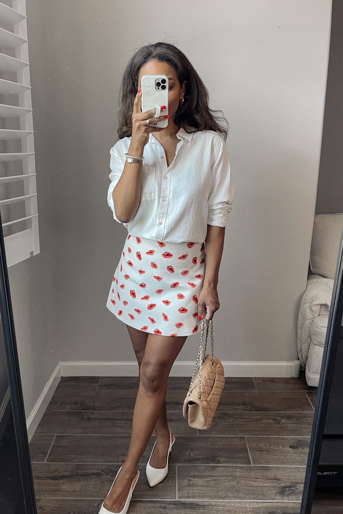 Today’s reel outfit. 30 days of styling my Summer Capsule wardrobe. Top is a size medium. Skirt is Zara and linked in my IG stories. Shoes are tts  
#outfitoftheday
#summercapsulewardrobe

#LTKFindsUnder50 #LTKFindsUnder100 #LTKStyleTip