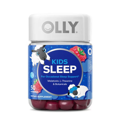 OLLY Kids' Sleep Gummies with .5mg Melatonin - Raspberry - 50ct | Target