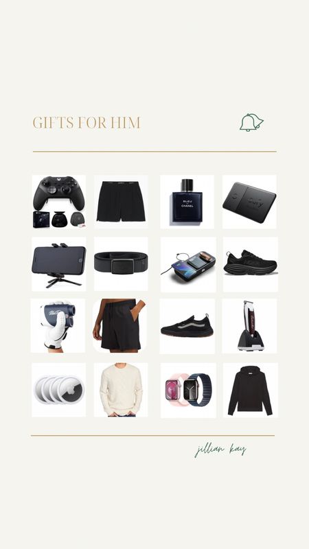 Gifts for Him 

Xbox accessories, lululemon shorts, travel charging station, vans, AirTags, Chanel cologne, hair trimmer, belt, range finder and more. 

Ig: @jkyinthesky & @jillianybarra

#giftguides #giftideas #holidayshopping #christmasshopping #giftsforhim

#LTKCyberWeek #LTKGiftGuide #LTKHoliday