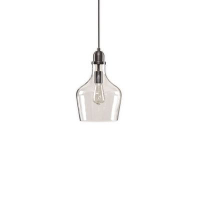 Hampton Hill Auburn Single-Light Pendant with Glass Shade | Bed Bath & Beyond | Bed Bath & Beyond