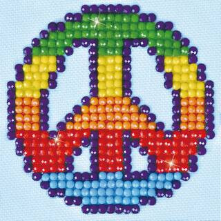 Diamond Dotz® Peace Man Diamond Painting Kit | 3" x 3" | Michaels® | Michaels Stores