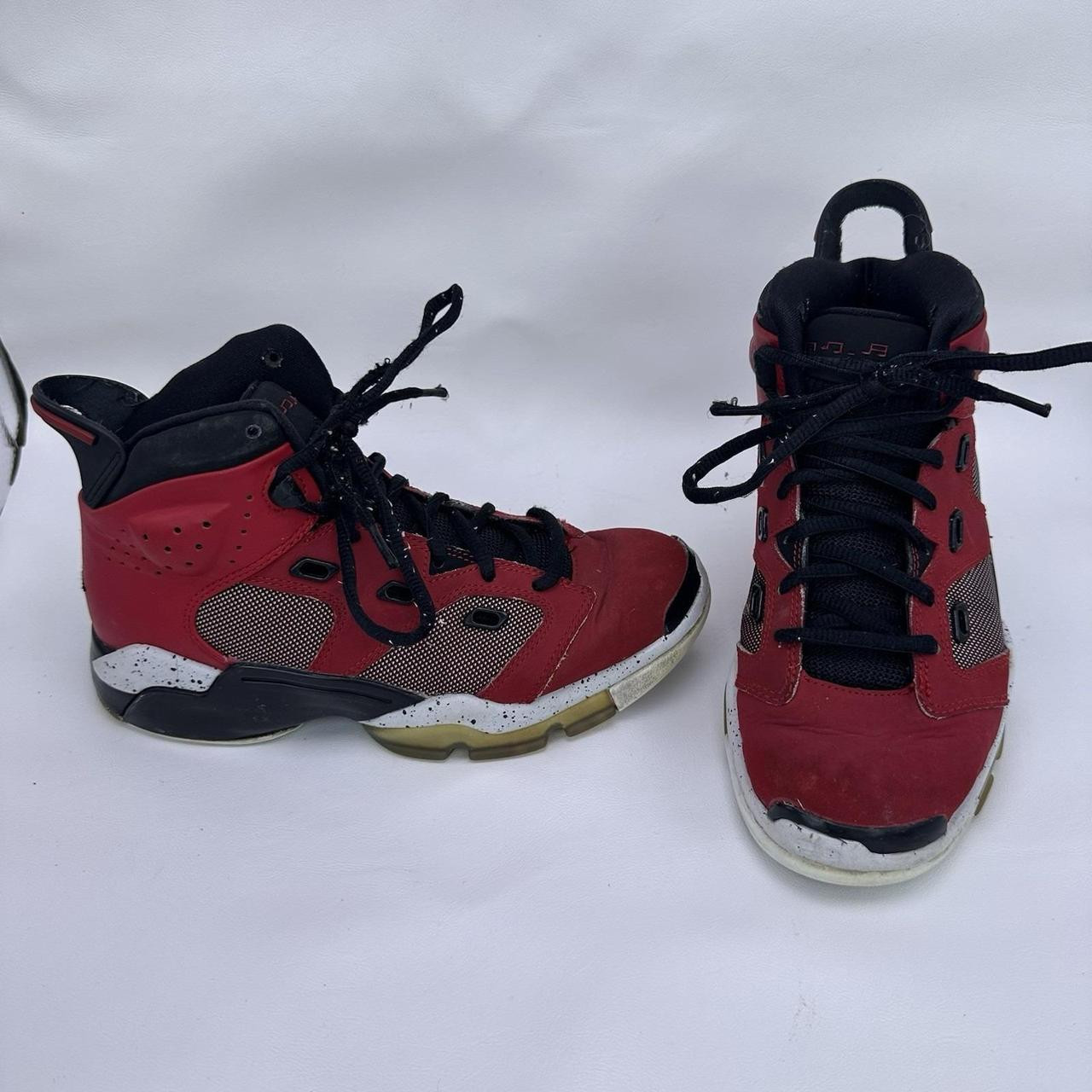 Jordan Kids' Sneakers - Red - 4-4.5 | Depop US