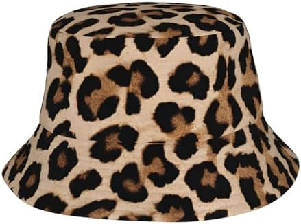 (Leopard Patterned Wallpaper) Bucket Hat for Men Women Fisherman Hat Packable Sun Cap Outdoor Tra... | Amazon (US)