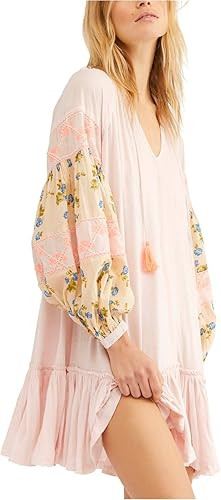 Free People Womens Mix It Up Asymmetric Floral Tunic Top | Amazon (US)