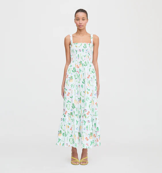 The Anjuli Nap Dress - Pastel Trellis Cotton | Hill House Home US