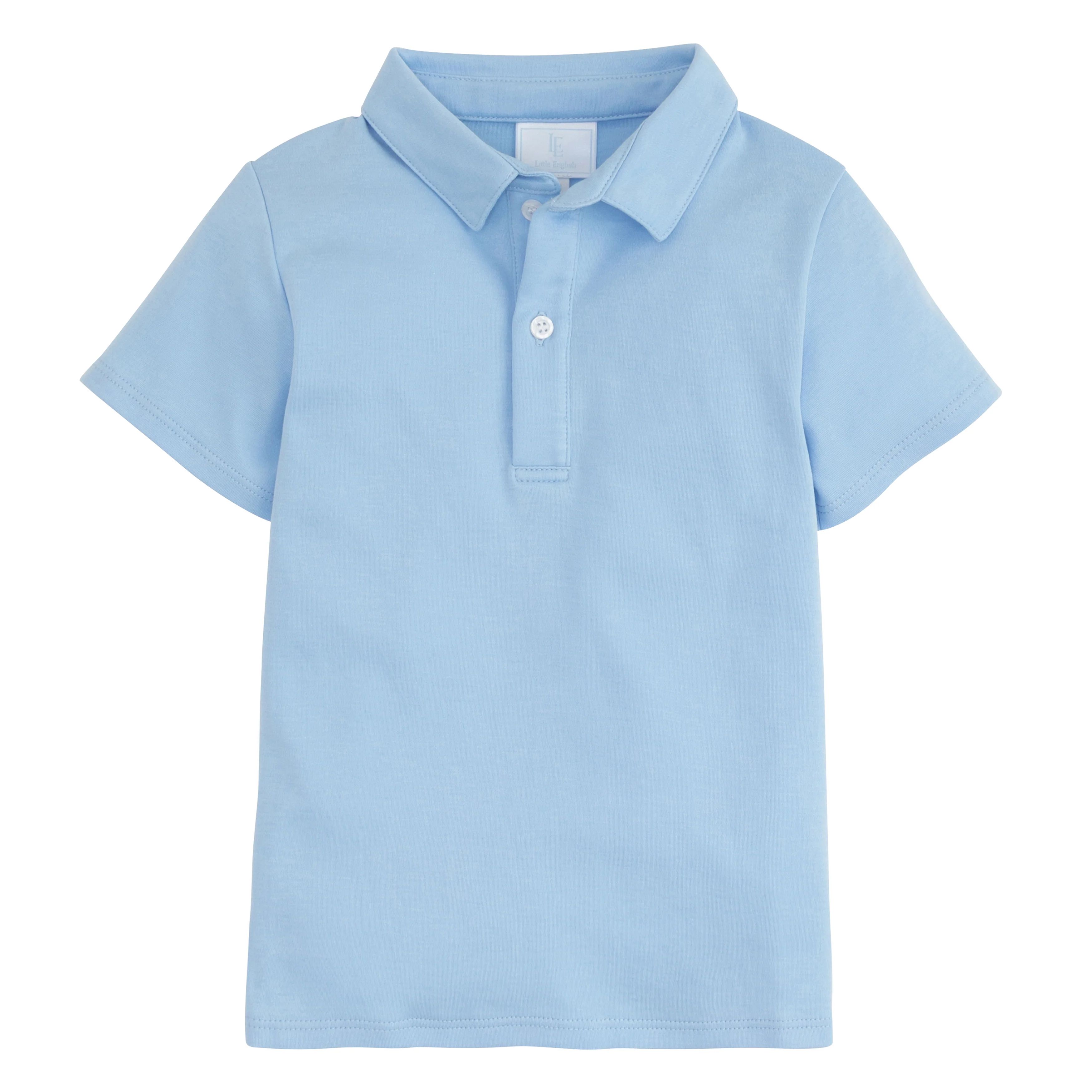 Boy's Light Blue Polo Shirt - Children's Clothes | Little English