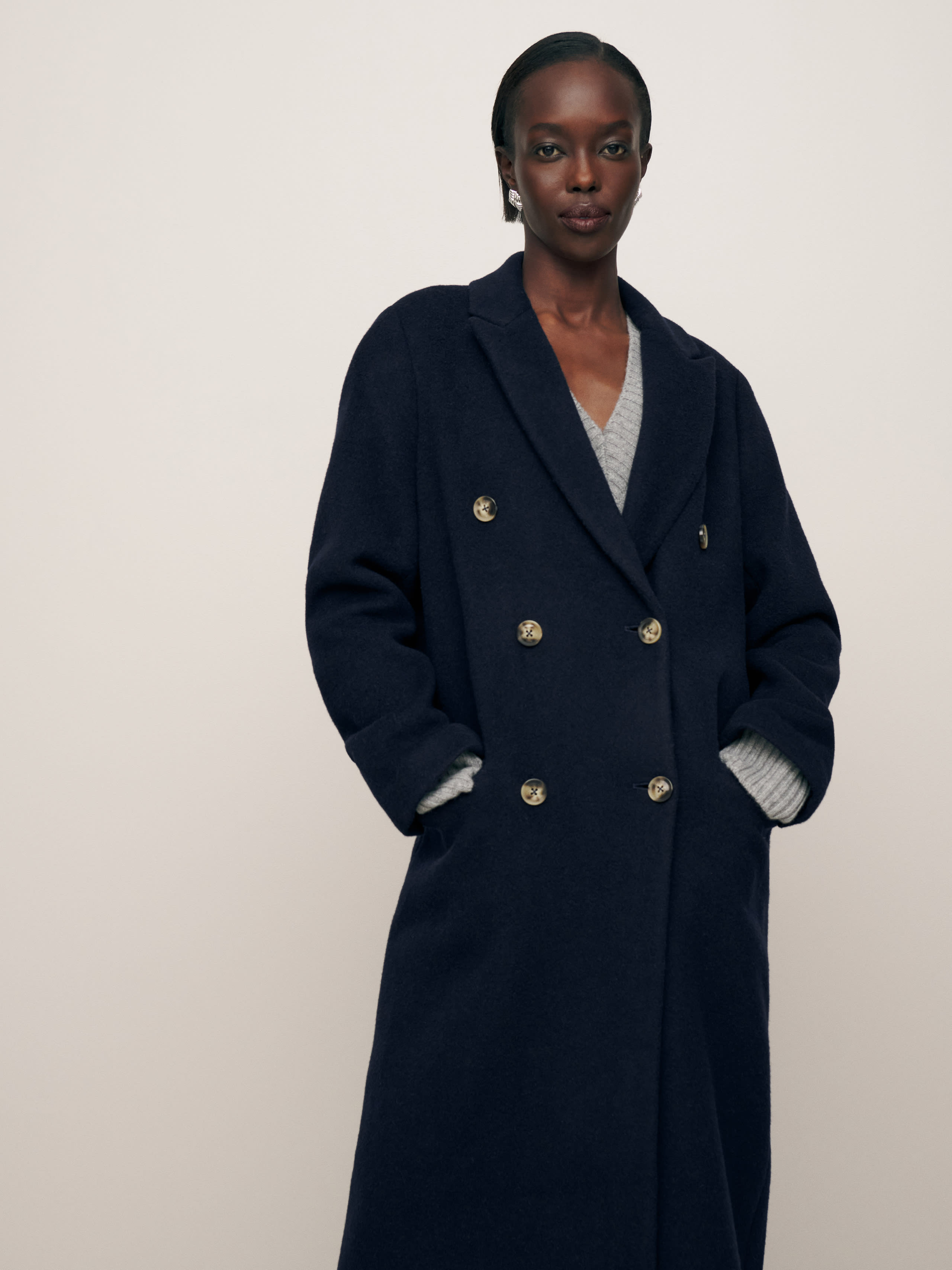 Paley Double Breasted Coat | Reformation (Global)