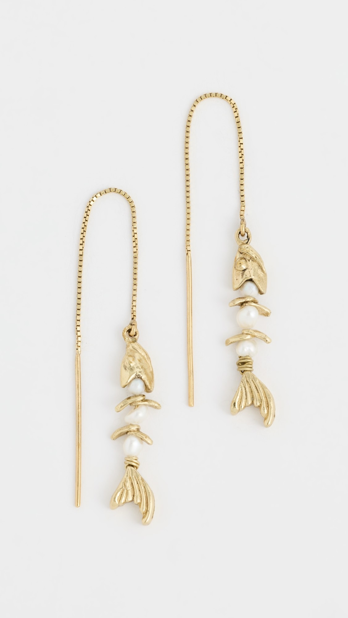 Calypso Pearl Fish Chain Earrings | Shopbop