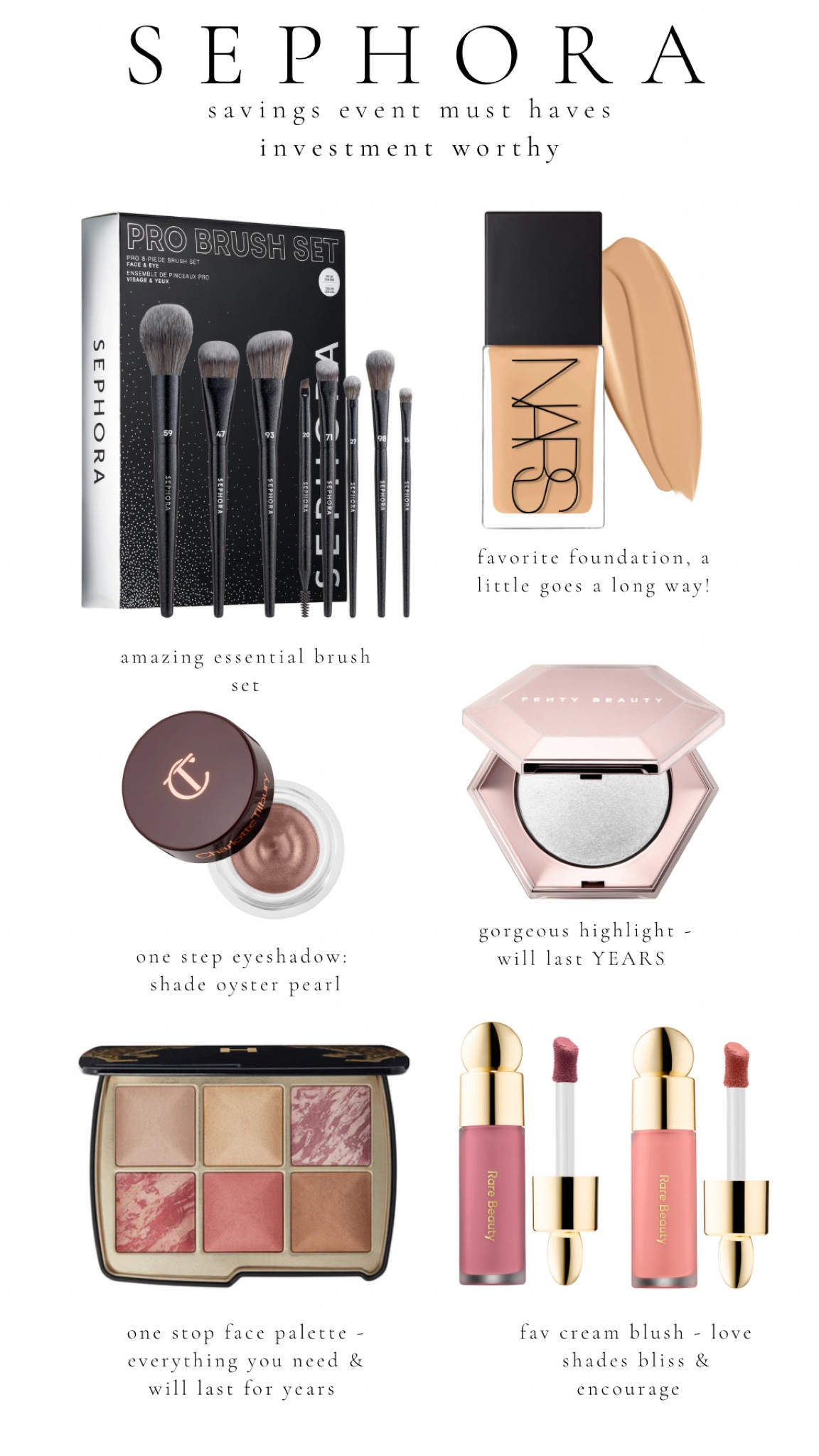 my investment worthy picks for the Sephora sale 🫶

#LTKbeauty #LTKsalealert #LTKfindsunder100