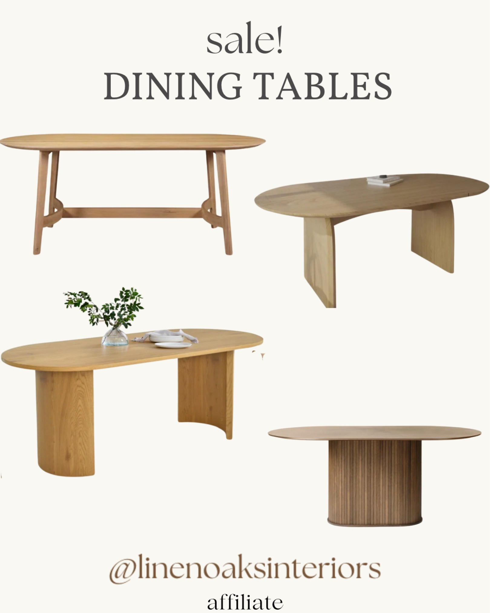 Dining tables on sale!

Wood dining table- oval dining table- round dining table- dining room
Affordable dining tables 

#LTKStyleTip #LTKHome #LTKSaleAlert