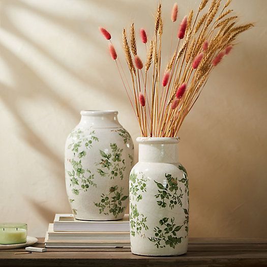 Green Chinoiserie Jar Vase | Terrain