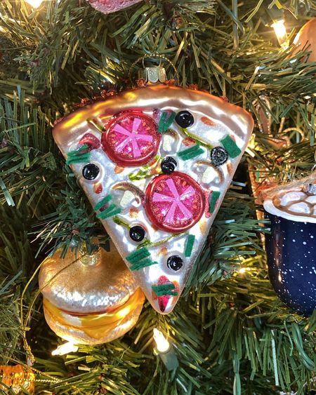 Today’s ornament of the day! Snagged this during post-Christmas clearance last year; linking to a similar pizza ornament plus the egg McMuffin ornament // food tree, food Christmas tree, food ornament, food Christmas ornaments 

#LTKHoliday #LTKunder50 #LTKSeasonal
