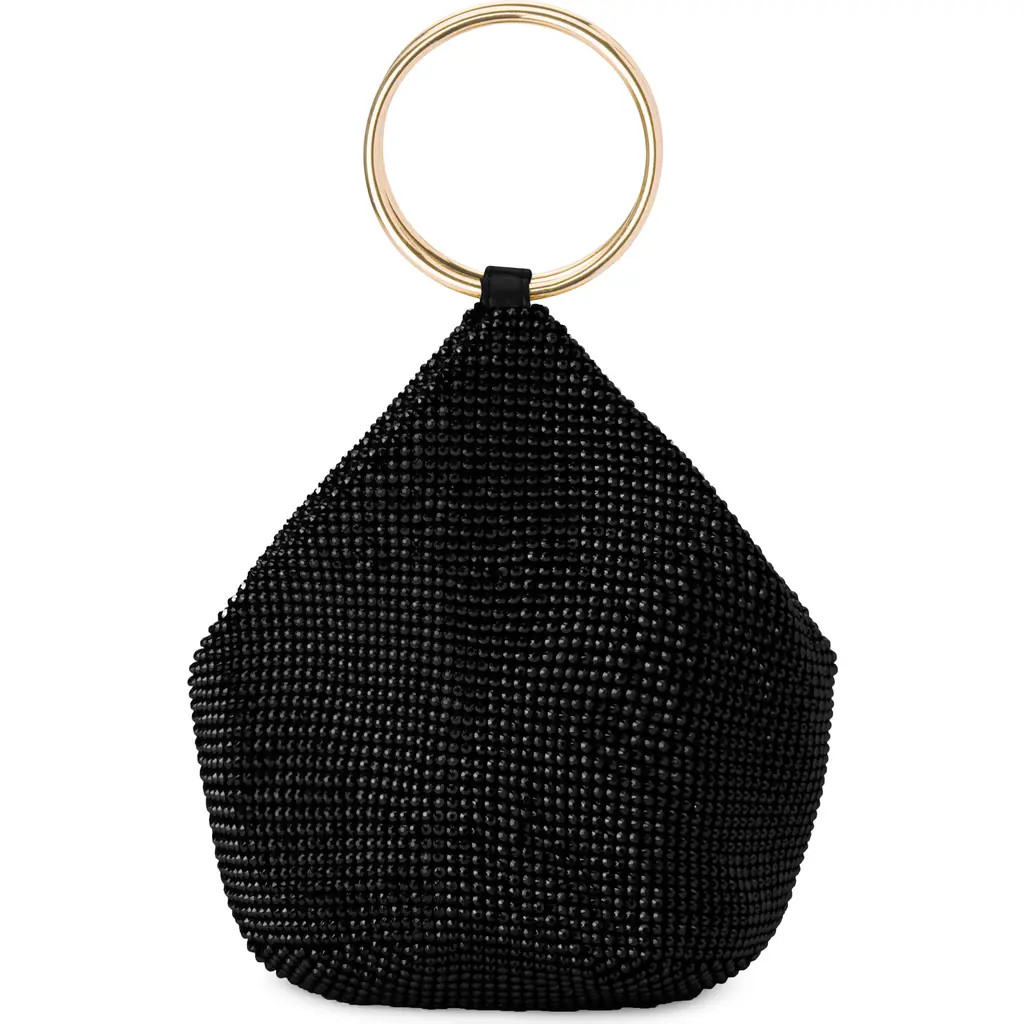 Olga Berg Ellie Crystal Mesh Bag in Black at Nordstrom | Nordstrom
